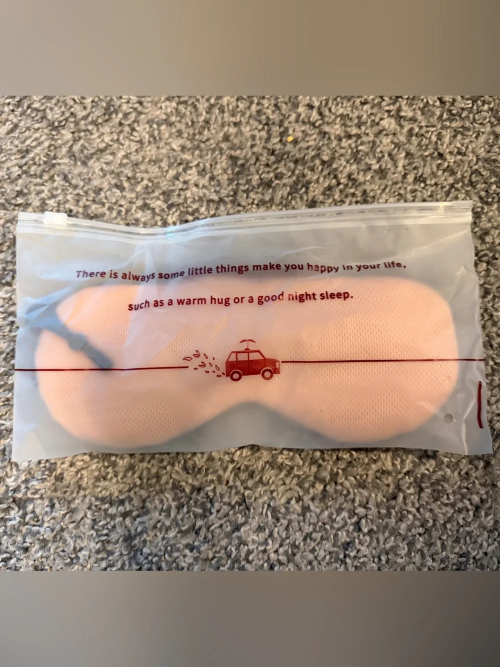 Soft Pink Sleep Mask